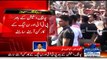Khawaja Asif Faces Anti Slogans By PTI Workers In Sialkot