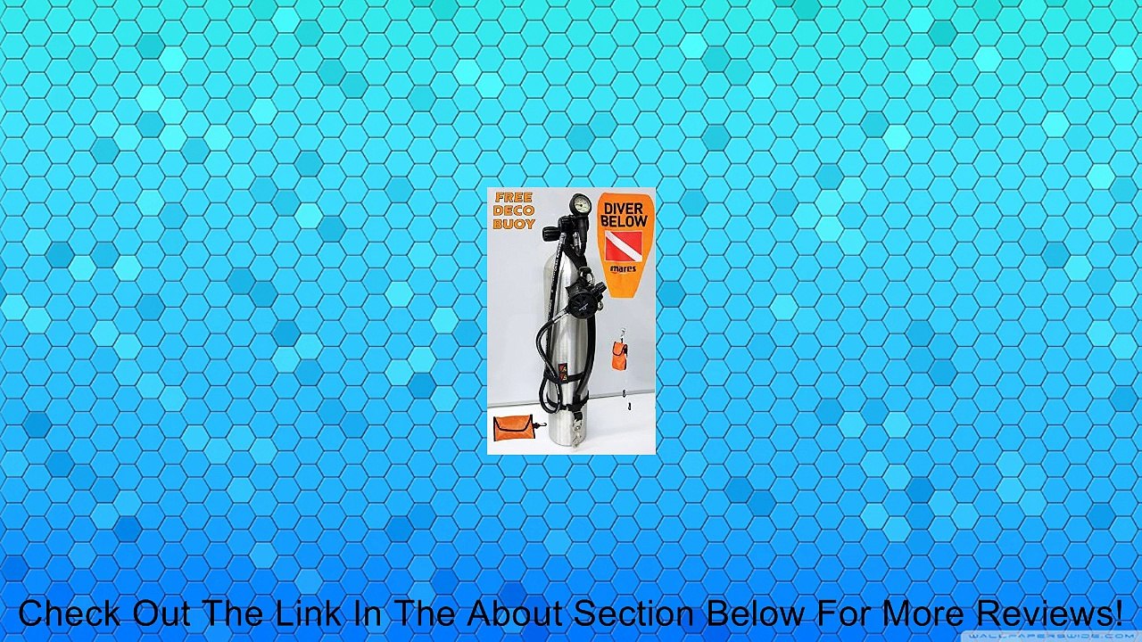 DIXIE DIVERS Tec Diving Deco Stage Bottle Set DIN Regulator 40 cf Pony Tank Mini SPG Dive Rite Stage Straps Scuba Tech Cylinder FREE Deco Marker Buoy Review