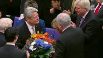 Joachim Gauck ist neuer Bundespräsident - Bekanntgabe der Wahl und anschließende Rede