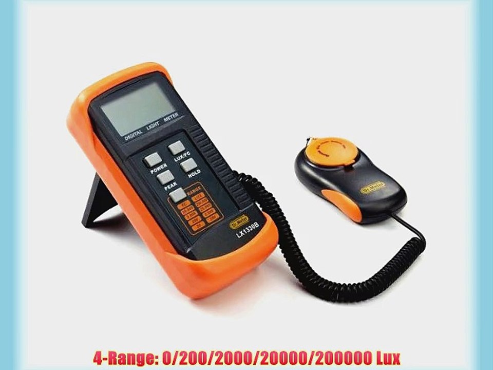 Dr.Meter Digital Illuminance/Light Meter LX1330B  0 - 200000 Lux Luxmeter