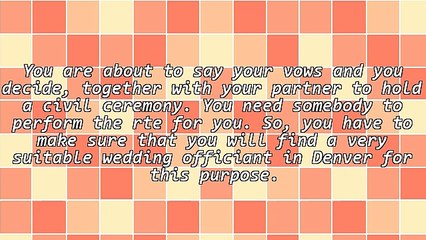 How To Find A Wedding Officiant