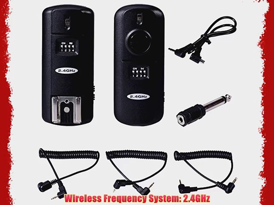 Neewer FC-16 Multi-Channel 2.4GHz 3-IN-1 Wireless Flash/Studio Flash Trigger with Remote Shutter