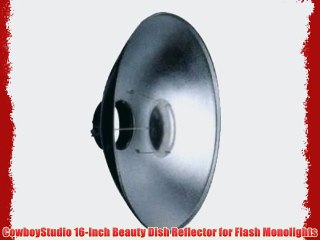 Download Video: CowboyStudio 16-Inch Beauty Dish Reflector for Flash Monolights