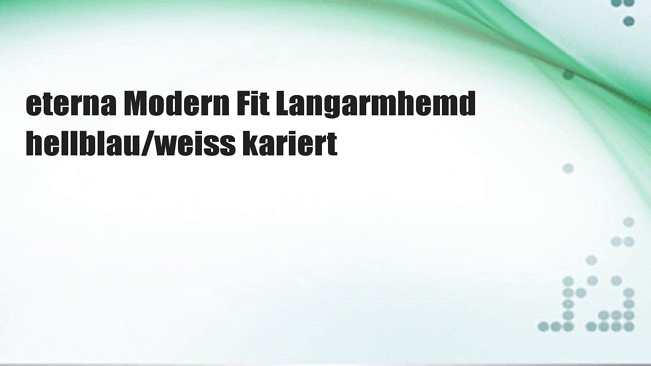 eterna Modern Fit Langarmhemd hellblau/weiss kariert