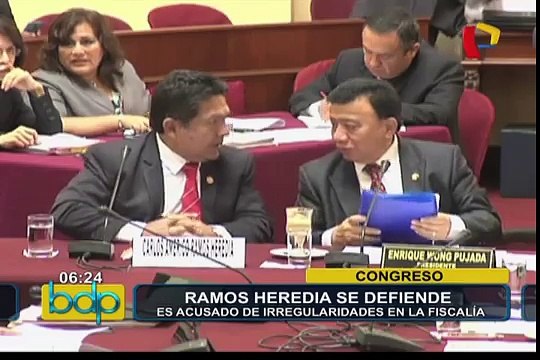 Ramos Heredia se defiende: se presentó ante comisión de Fiscalización del Congreso