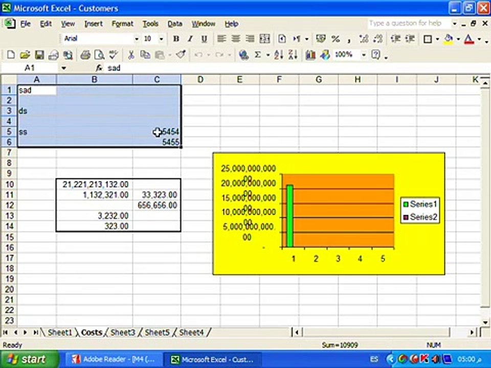 شرح تعليم icdl حل أسئلة الامتحان شرح تعليم الاكسل ( 6 )