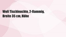 Wofi Tischleuchte, 2-flammig, Breite 35 cm, Höhe