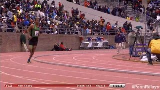 Calabar Winning Their 4x400m Heat (3:15:46 secs) - Penn Relays 2015