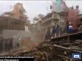 Earth quake in Nepal live video also felt in pakistan and India