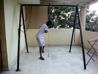 Cricket rope a ball, Hanging ball swing weight exercise