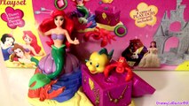 Play Doh Ariel The Little Mermaid ♡ Disney Princess With Flounder Sebastian playdough toys review