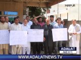 journalist protest in mirpur ajk