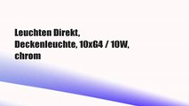 Leuchten Direkt, Deckenleuchte, 10xG4 / 10W, chrom