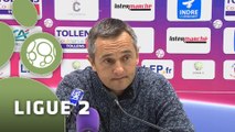 Conférence de presse Châteauroux - AJ Auxerre (2-1) : Cédric DAURY (LBC) - Jean-Luc VANNUCHI (AJA) - 2014/2015