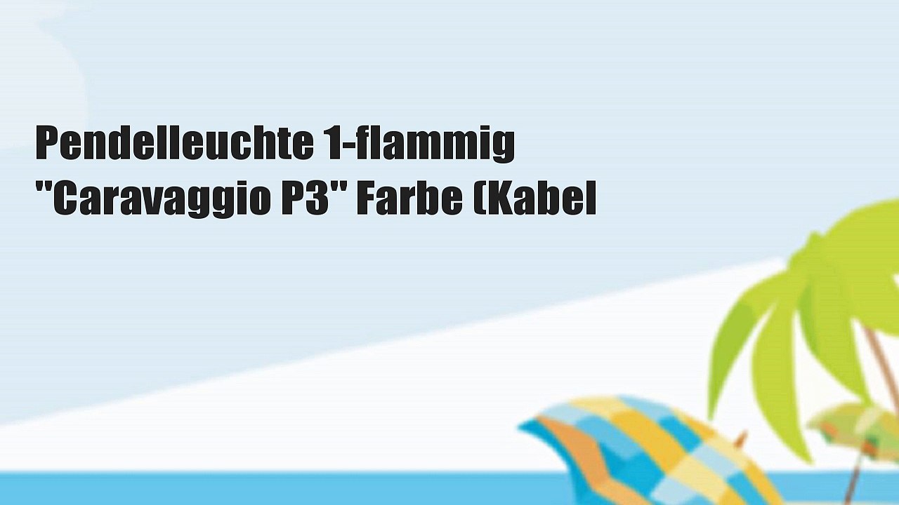 Pendelleuchte 1-flammig 'Caravaggio P3' Farbe (Kabel