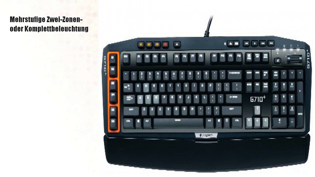 Logitech G710+ Gaming Tastatur (Deutsch, USB) schwarz