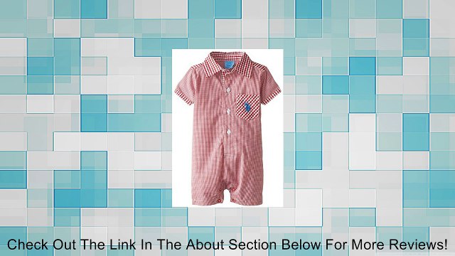 U.S. Polo Assn. Baby-Boys Newborn Plaid Basic Romper Review