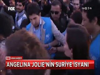 Angelina Jolie Suriyeli mültecilerin dramını Birleşmiş Milletlere taşıdı Ateş püskürdü