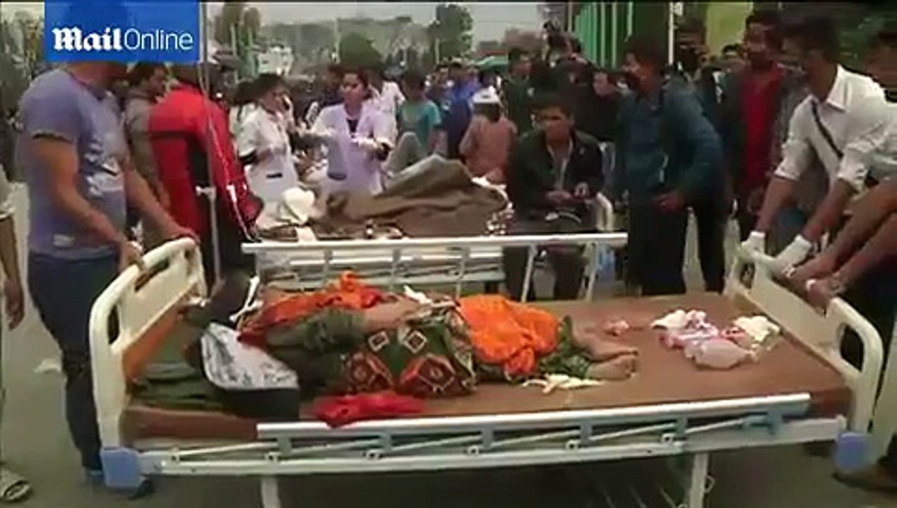 Powerful earthquake causes buildings to collapse in Nepal
