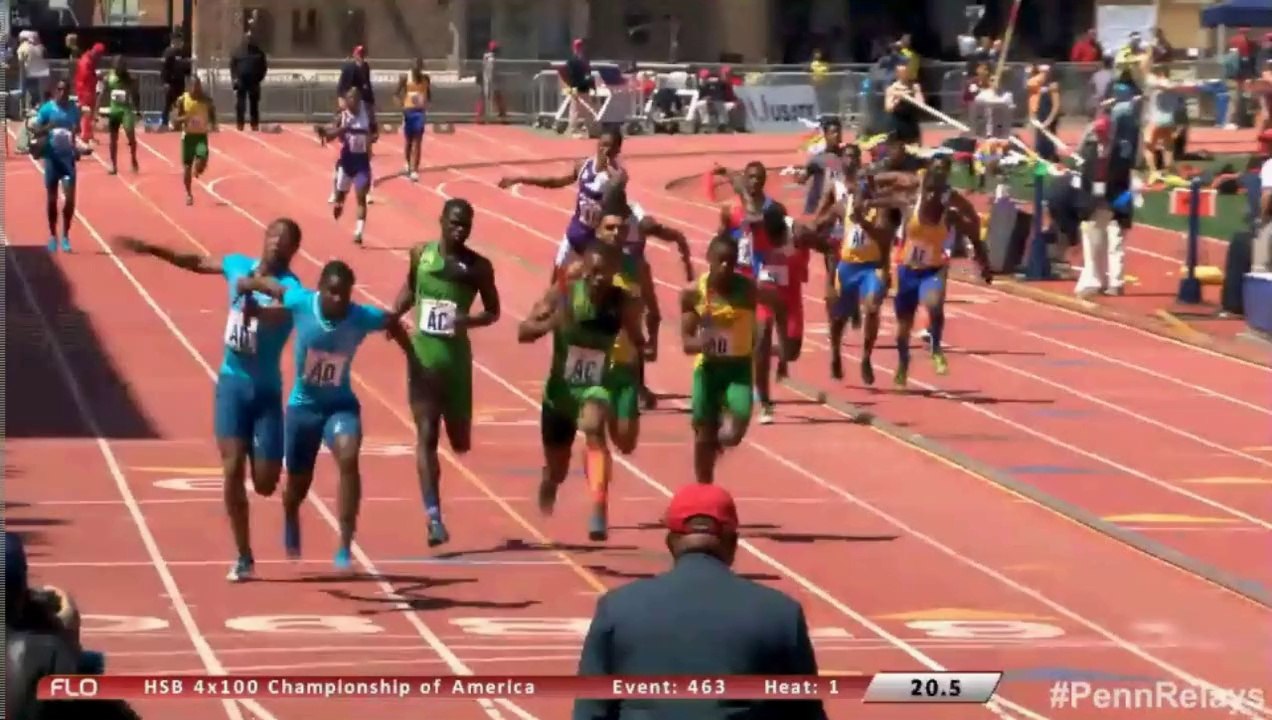 Calabar Record Breaking 4x100m Victory (39.63) - High Schools -Championship Of America - Penn Relays 2015