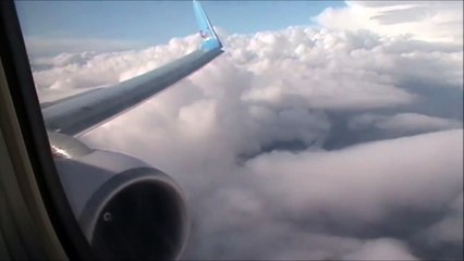 Thomson 737 Stormy Approach & Hard Landing! Kefalonia, Greece