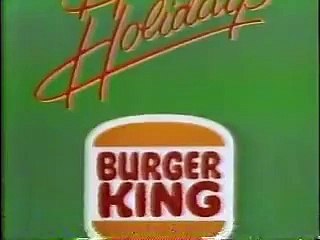 Burger King holiday commercial V1 1982