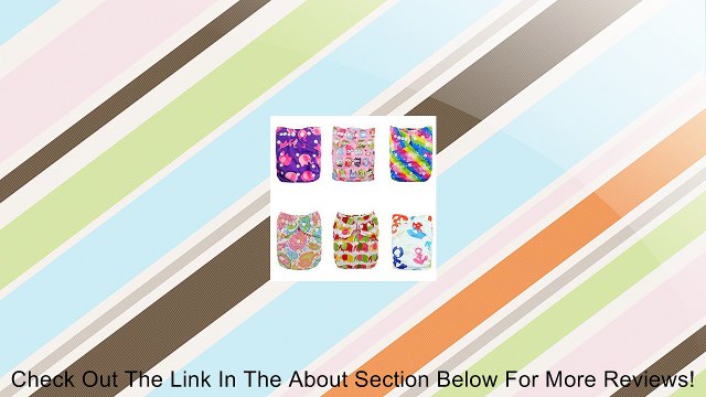 Alva Baby Reuseable Washable Pocket Cloth Diapers Nappies 6 PCS + 12 Inserts Review