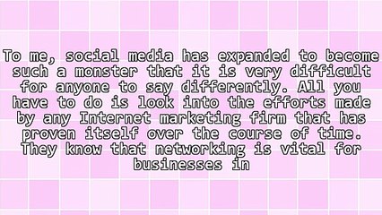 Social Business Shifts & Work Of An Internet Marketing Firm