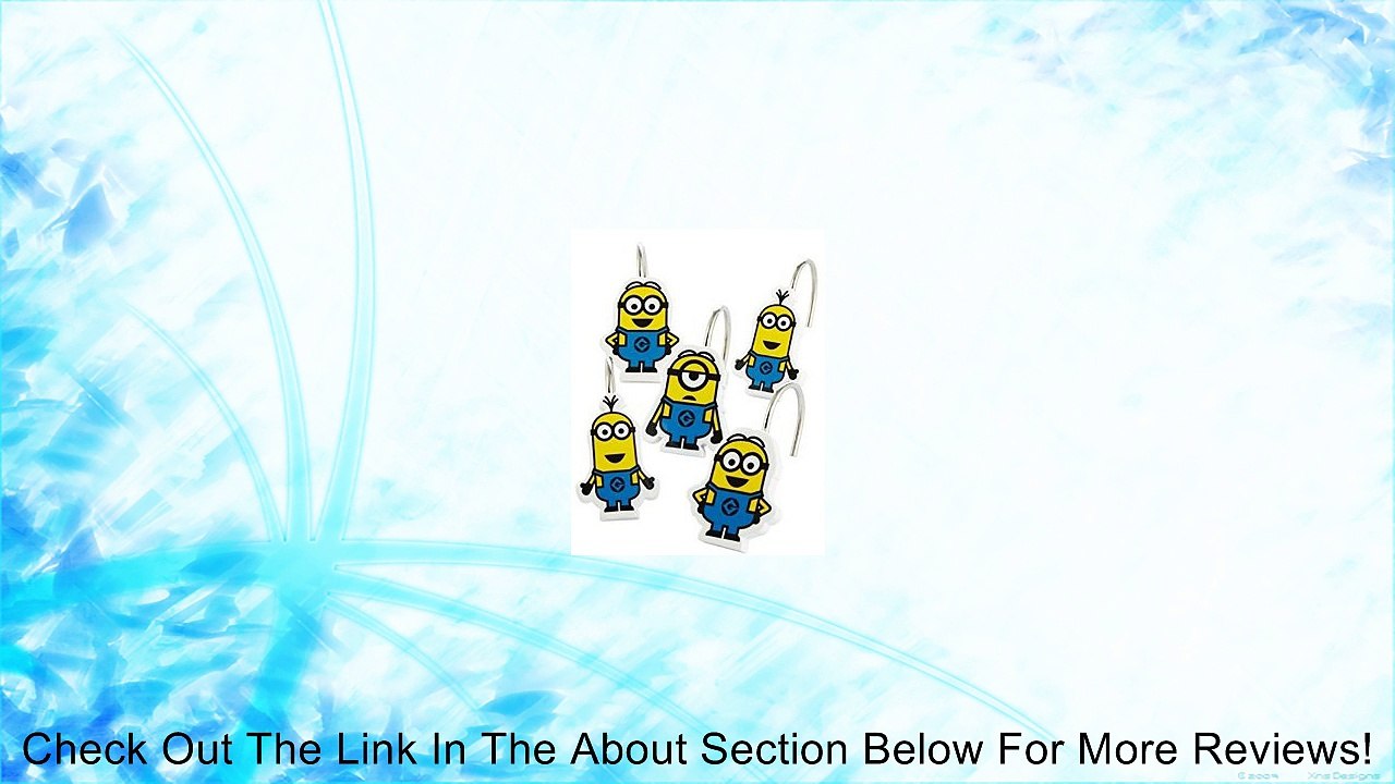 Despicable Me Minions 12 Piece Shower Curtain Hooks Review
