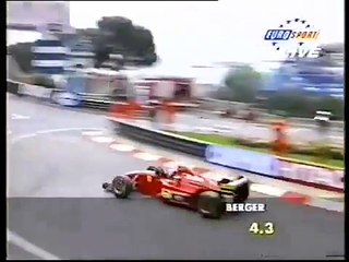 F1 - Berger Drifting Around Monaco - 1995