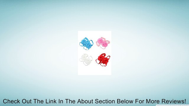 Comfortable Infant Barefoot Baby Lace Flowers Shoes Color Random Pack of 4 Pairs Random Color Review