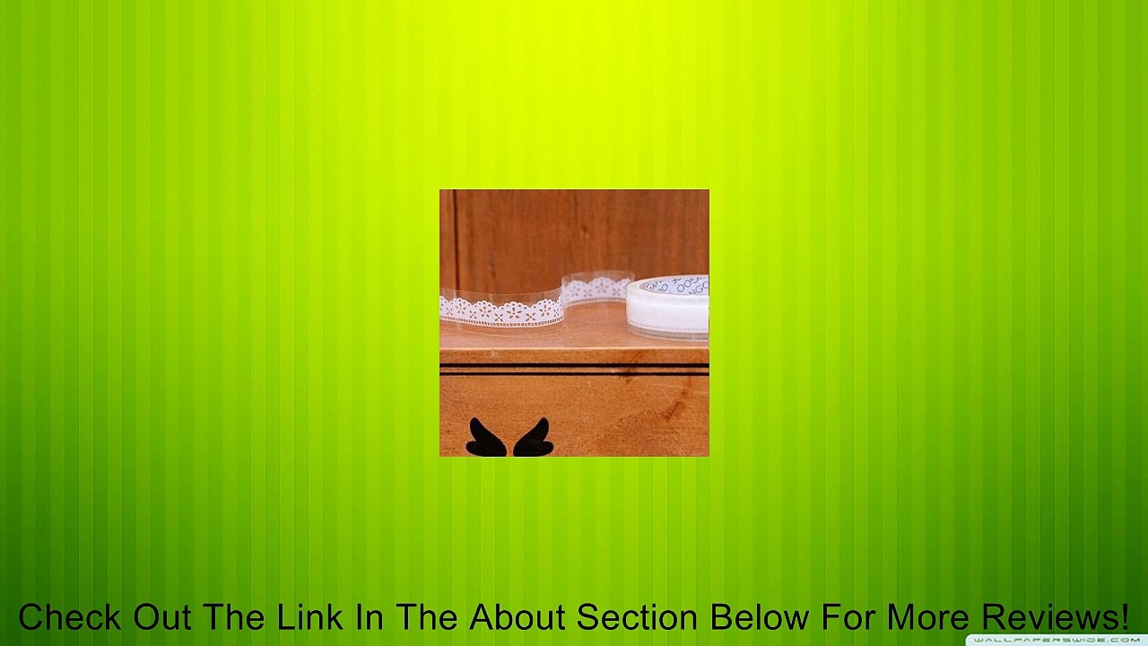 Korean romantic and fresh white transparent DIY versatile lace tape, adhesive Review