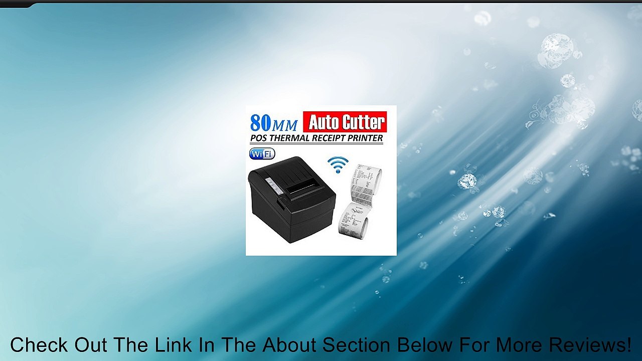 Wifi Wireless POS Thermal Receipt Printer 80mm Auto Cutter/ethernet/serial Review