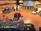 Huge Russian Dude Fights a Guy on a Talk Show