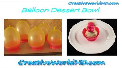 How to make Balloon Chocolate Dessert Bowls