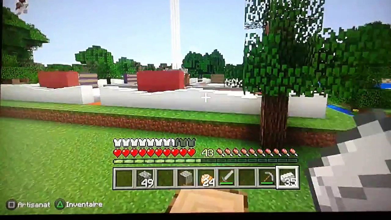 Visite de mon serveur survie Minecraft ps3
