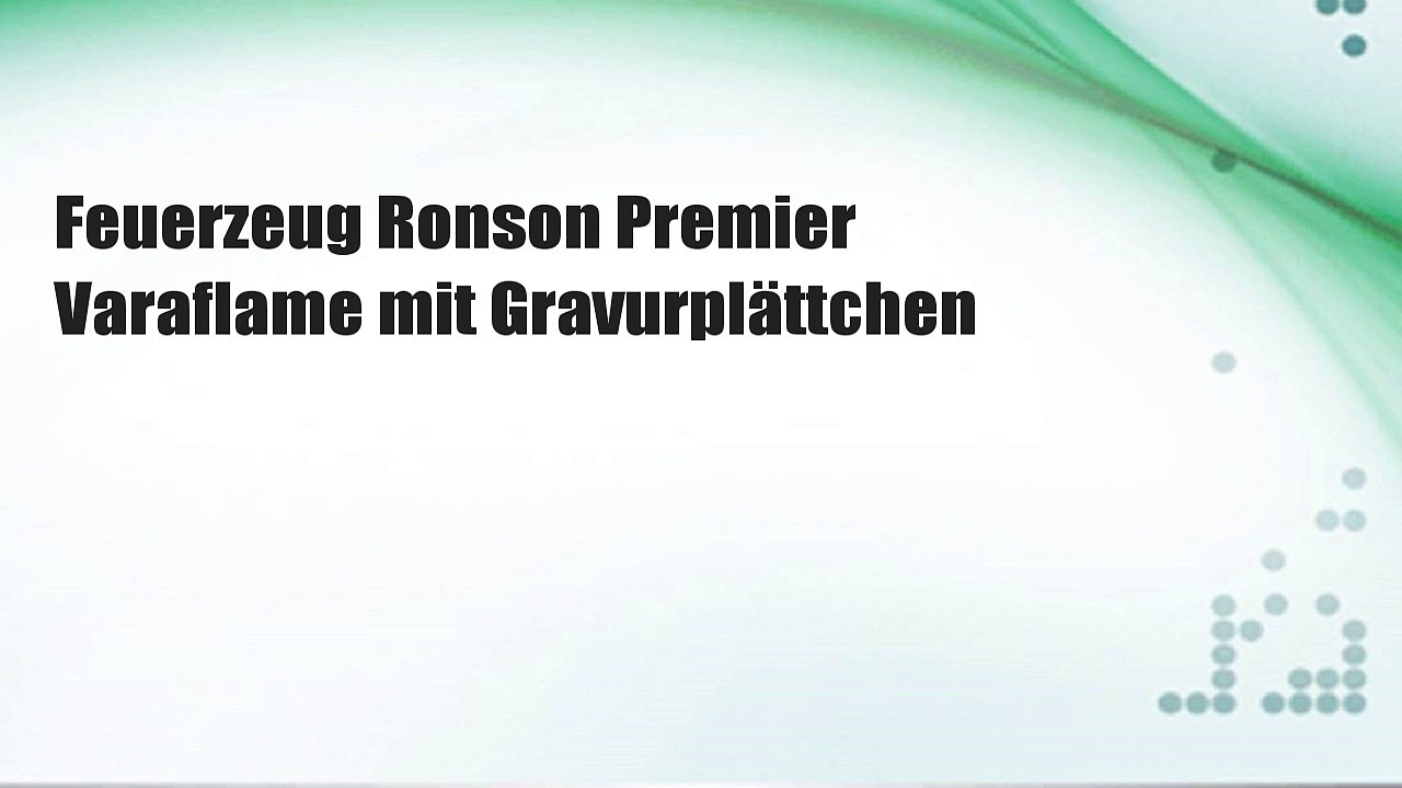 Feuerzeug Ronson Premier Varaflame mit Gravurplättchen
