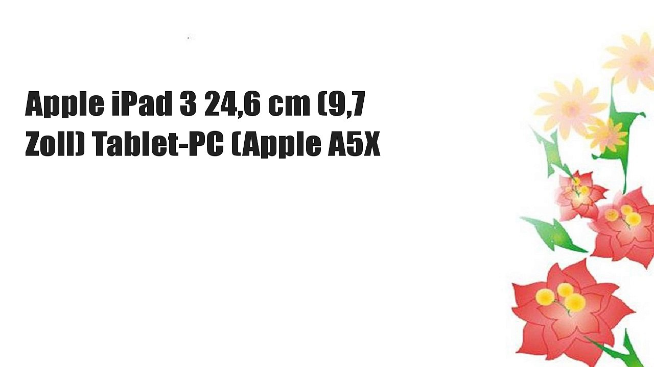 Apple iPad 3 24,6 cm (9,7 Zoll) Tablet-PC (Apple A5X