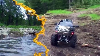 RC ADVENTURES -  SCALE RC TRUCKS # 3 - Mud, Forest,  & Water Trails!  Tamiya Toyota Tundra 4X4