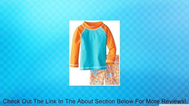 Flap Happy Little Girls' Rash Guard Swim Top and Swim Short Set Review