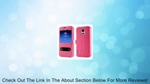 Willtoo(TM) Window Leather Flip Case Cover Skin for Samsung Galaxy S5 G900 i9600 (Hot Pink) Review