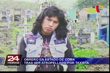 Obrero se encuentra en estado de coma tras ser atropellado por taxi en SJM