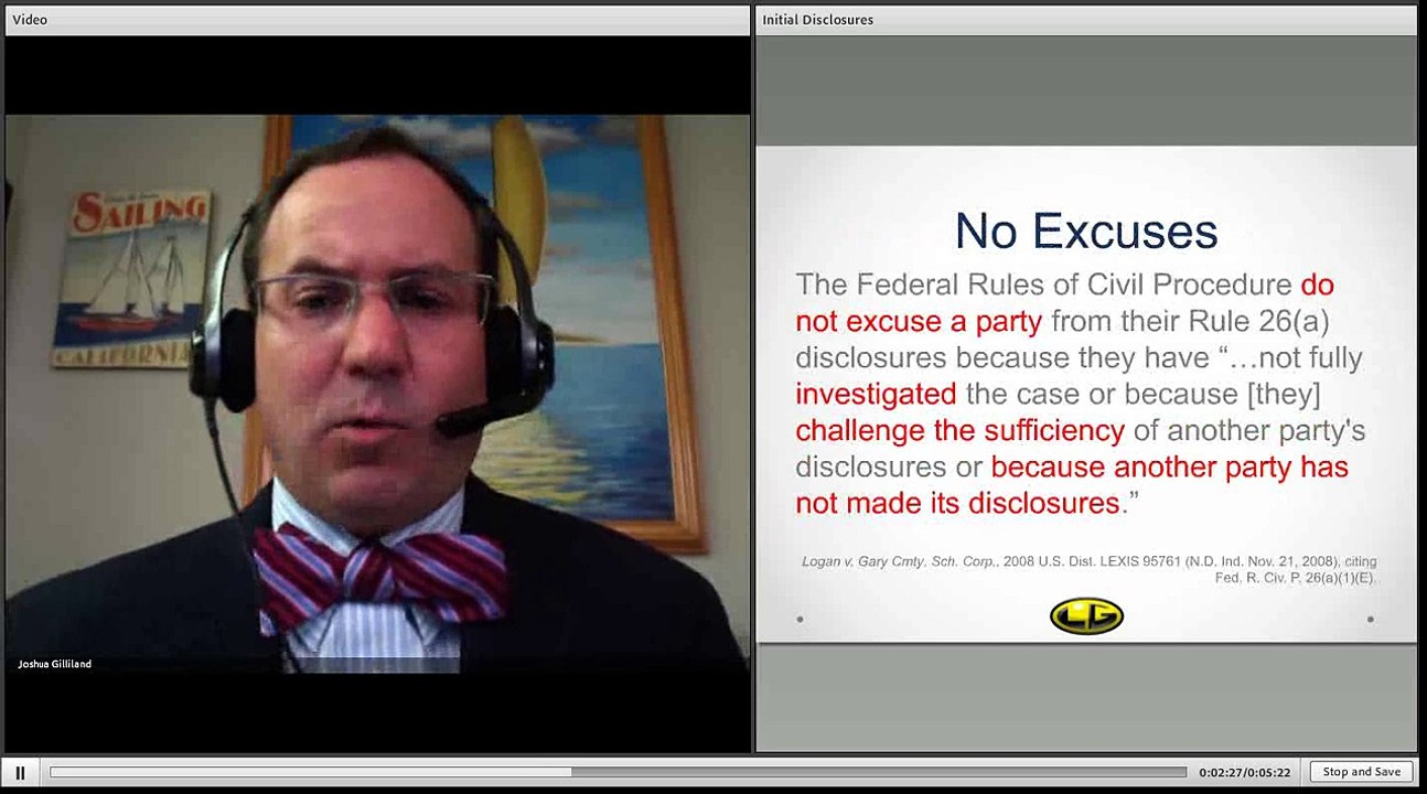 Initial Disclosures Pursuant to Federal Rule of Civil Procedure Rule 26 ...