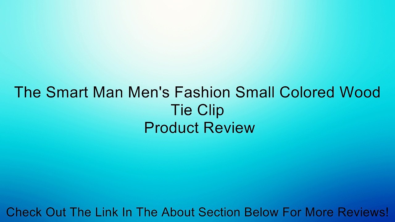 The Smart Man Men's Fashion Small Colored Wood Tie Clip Review