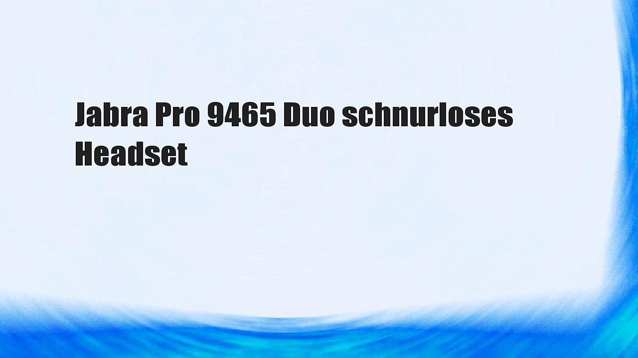 Jabra Pro 9465 Duo schnurloses Headset