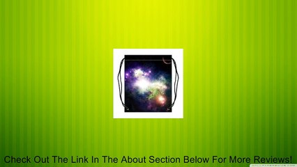 Galaxy Pattern Polyester Fabric Basketball Drawstring Bags Drawstring Tote Review