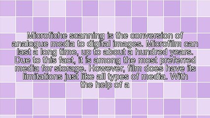 Benefits Of Using A Microfiche Scanner