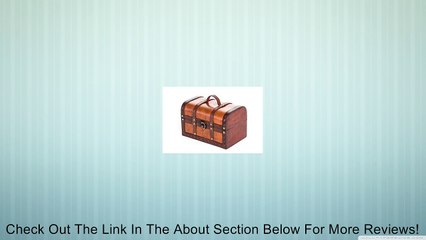 Small Wood and Leather Decorative Chest By Trademark Innovations Review