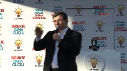 Sivas Başbakan Davutoğlu Sivas'ta Halka Hitap Ediyor-2