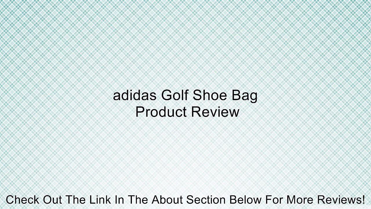 adidas Golf Shoe Bag Review